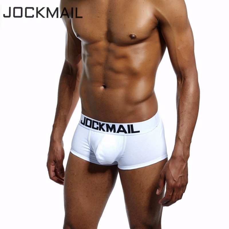 JOCKMAIL Brand Classic Basic Solid Quality Cotton Meeste aluspesu Bokserid Meeste kohvrid Seksikad aluspüksid Magamisriided Aluspüksid