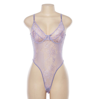 Κορδέλα Tie Shoulder See Though Floral Δαντελένιο Φορμάκι Γυναικείο Σέξι Φορμάκι Ροζ Αμάνικο Σέξι Φορμάκι με λαιμόκοψη