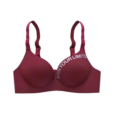 Mugav ühes tükis läikiv naiste aluspesu ilma velgedeta Väike rinnakorviga surutav reguleeritav naiste rinnahoidja, keskmise paksusega tass