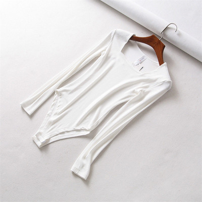 Body cu nervuri cu gât pătrat pentru femei Body cu gât pătrat mic