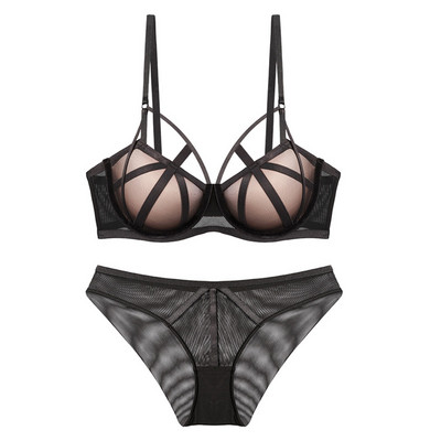 Set de sutien push up pentru femei de marcă de ultimă generație, lenjerie de corp cu bandaj clasic, chiloți din dantelă, sutien gol, lenjerie de dimensiuni mari