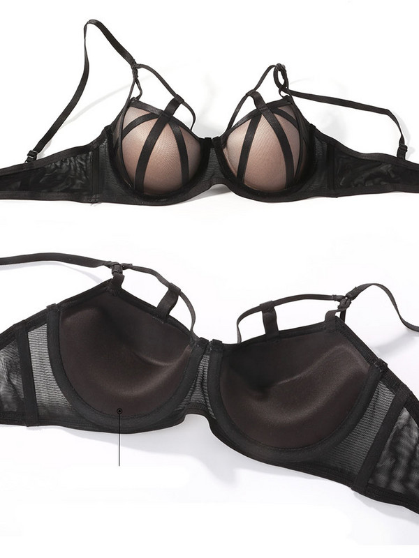 Set de sutien push up pentru femei de marcă de ultimă generație, lenjerie de corp cu bandaj clasic, chiloți din dantelă, sutien gol, lenjerie de dimensiuni mari