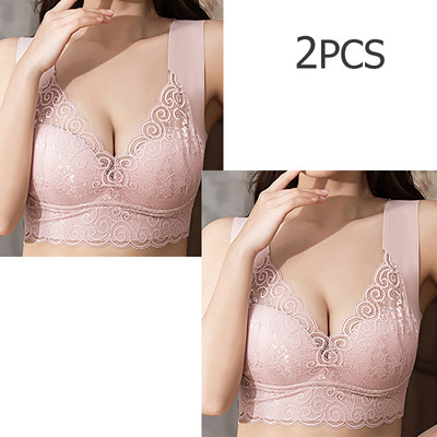 2 buc./lot sutien sexy din dantelă sutien pentru femei fără cusături pentru lenjerie de corp confortabil BH bralette push up sutien superior sutien 5XL 4XL Dorpshipping
