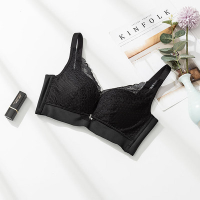 Ženska podstava od 100% prave svile s vanjskim uklonjivim jastučićima od čipkaste tkanine, svakodnevni udobni bežični grudnjak bez žica TG115