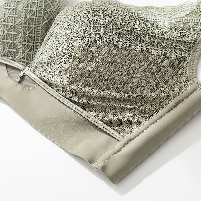 Γυναικεία επένδυση από 100% πραγματικό μετάξι με εξωτερικά αφαιρούμενα μαξιλαράκια από ύφασμα δαντέλας καθημερινά Άνετο ασύρματο ασύρματο σουτιέν Bralette TG115