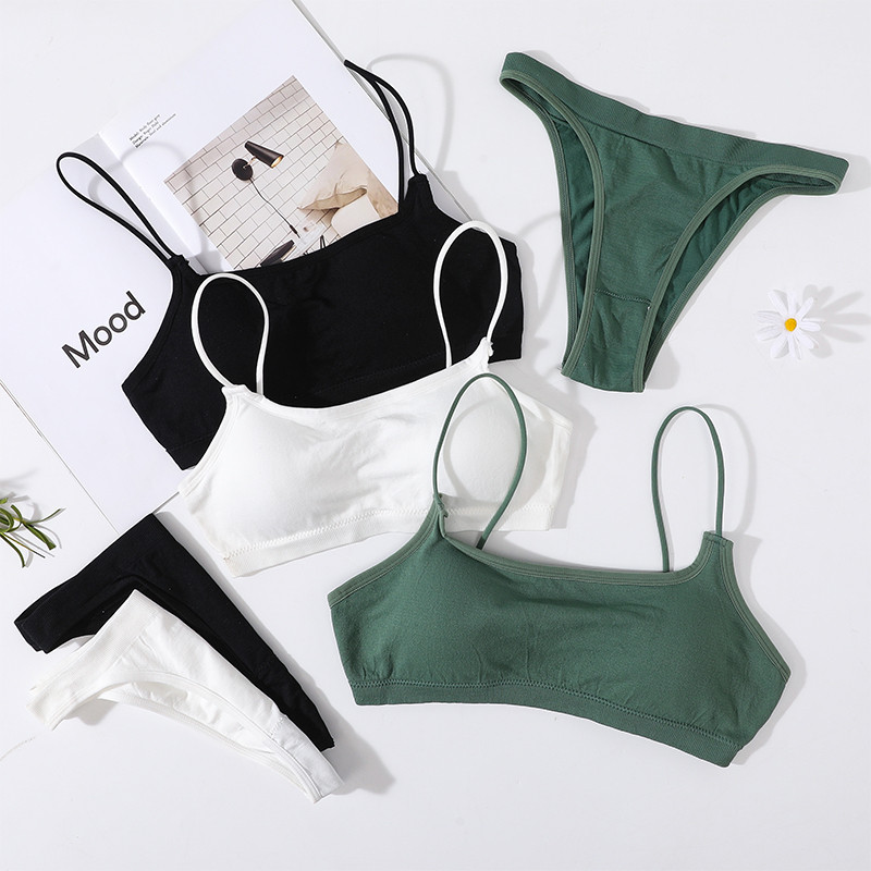 Σετ σουτιέν και σλιπ χωρίς ραφές Γυναικείο Σετ σουτιέν Σέξι σετ εσωρούχων Brazilian εσώρουχα Αθλητικά εσώρουχα Fitness Crop Tops Αφαιρούμενα μαξιλαράκια