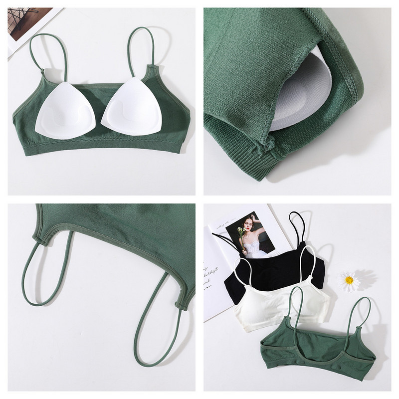 Σετ σουτιέν και σλιπ χωρίς ραφές Γυναικείο Σετ σουτιέν Σέξι σετ εσωρούχων Brazilian εσώρουχα Αθλητικά εσώρουχα Fitness Crop Tops Αφαιρούμενα μαξιλαράκια