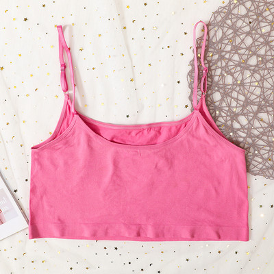 Γυναικεία Crop Tops χωρίς ραφή Εσώρουχα Γυναικεία σέξι σπαγγέτι Tanks Top Summer Basic Cropped Adjusted Strap Camis Backless Camisole