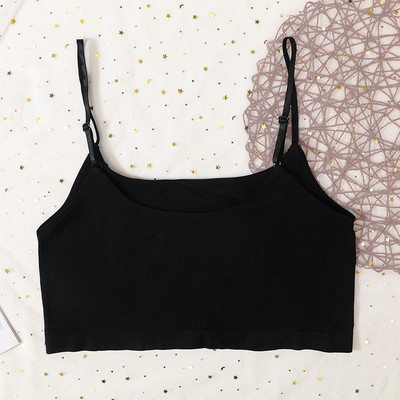 Γυναικεία Crop Tops χωρίς ραφή Εσώρουχα Γυναικεία σέξι σπαγγέτι Tanks Top Summer Basic Cropped Adjusted Strap Camis Backless Camisole