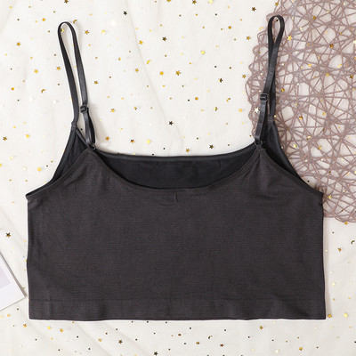 Γυναικεία Crop Tops χωρίς ραφή Εσώρουχα Γυναικεία σέξι σπαγγέτι Tanks Top Summer Basic Cropped Adjusted Strap Camis Backless Camisole