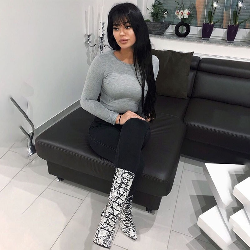 Salopetă de primăvară de bază cu mânecă lungă cu decolteu în formă de O, negru, gri, verde fluorescent, bodycon elegant, pentru femei, combinație scurtă pentru femei