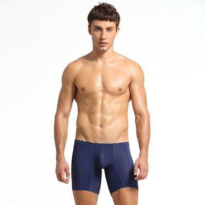 SEOBEAN Slip boxer pentru bărbați, confortabil, cu picioare lungi, lenjerie sport moale elastică