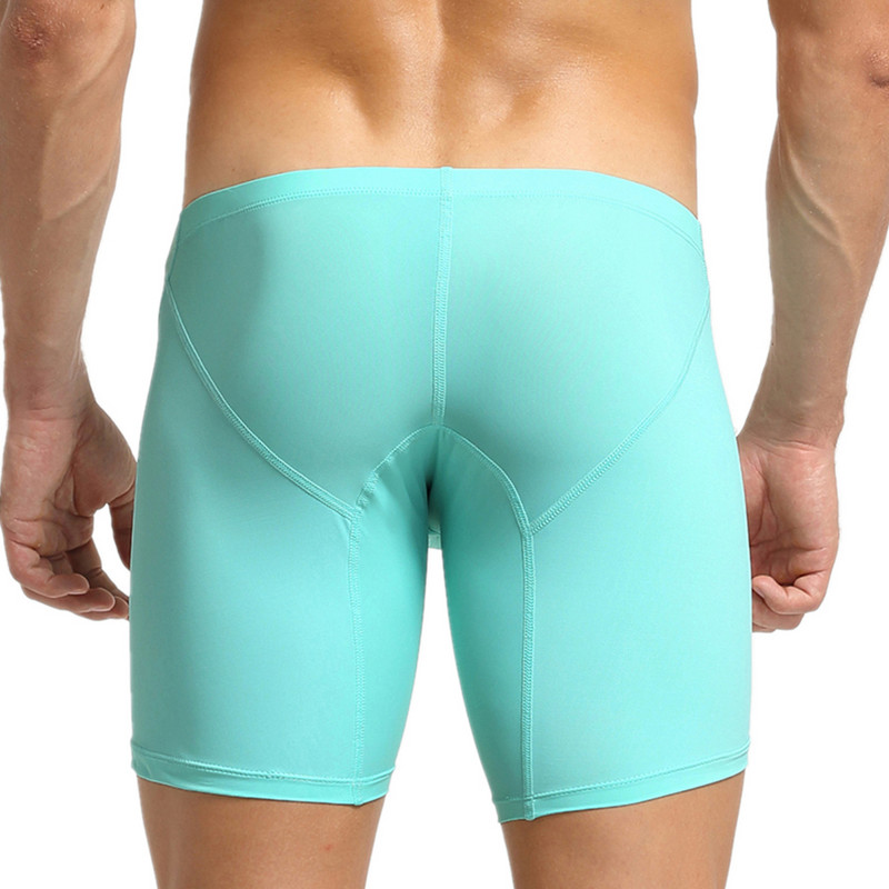 SEOBEAN Slip boxer pentru bărbați, confortabil, cu picioare lungi, lenjerie sport moale elastică