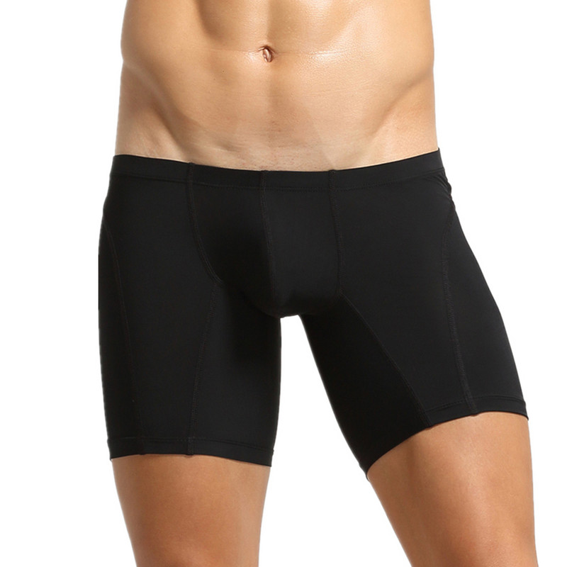 SEOBEAN Slip boxer pentru bărbați, confortabil, cu picioare lungi, lenjerie sport moale elastică