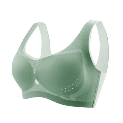 Lenjerie de corp fără sudură pentru femei Sutien din mătase de gheață fără urme Vestă sport fără margini Bralette Sutiene push-up Lenjerie confortabilă Sutien pentru femei