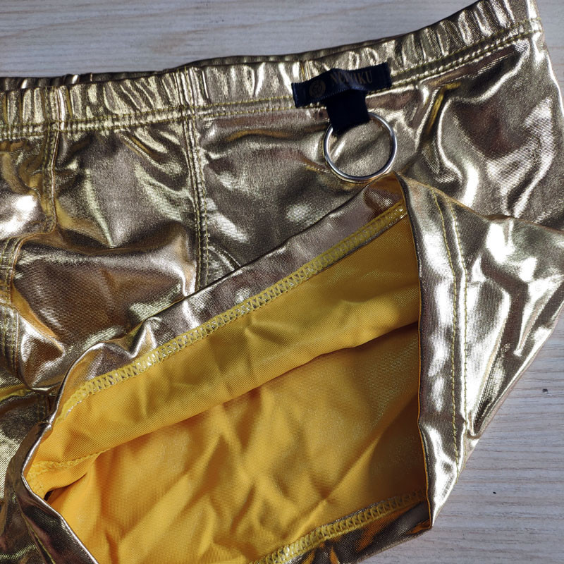 Seksikad meeste kunstnahast kukerõngad, läikivad bokserid, PU Seksikas aluspesu, mantliga meeste lavarõivad, suur suurus F10