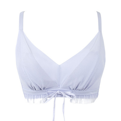 【Ediție limitată】Primăvara și vara Culoare deschisă proaspătă fără lenjerie de corp Femei Sâni mici Se adună Sutien Stil sexy