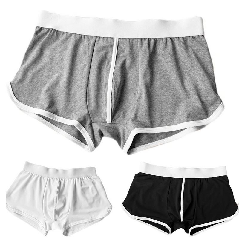 Ανδρικά άνετα μπαούλα μπόξερ Μπούγκο τσαντάκι Εσώρουχα κοντό βέλος Παντελόνια Άνδρας που αναπνέει για το σπίτι Φορέστε Sleepwear Ανδρικές πιτζάμες Παντελόνι σώβρακο