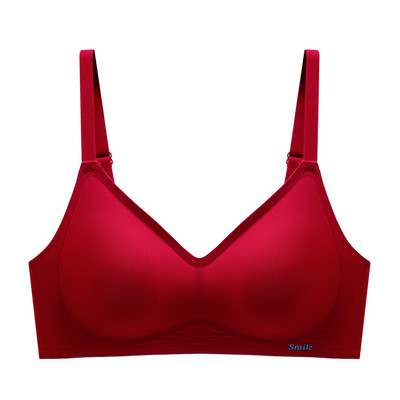 Nadogradite mekane potporne trake Žensko donje rublje prilagođeno koži Usko pripijeno bez čeličnog prstena Nakupljeni prekrasni grudnjak s grudnjakom od lateksa