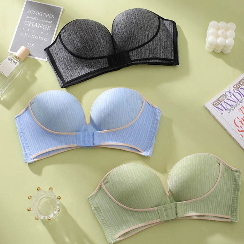 Push up grudnjak Grudnjaci bez žica Donje rublje bez naramenica Nevidljivi seksi grudnjak Bralette vjenčanje Žensko donje rublje