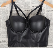 PU-nahast rinnahoidja ja aluspesu komplekt naiste pluss suuruses bralette õõnsaga seksikas aluspesu naiste õhuke pesu