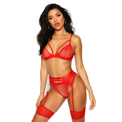 3 tk/komplekt naiste intiimne sexo läbipaistev pitsist rinnahoidja+ sukapael+ stringid seksikas pesu erootiline kuum