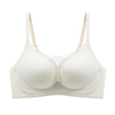 Μαλακό στήριγμα γαλλικού στυλ Χωρίς ίχνος Χωρίς ατσάλινο δαχτυλίδι Κόκκοι μασάζ Γυναικεία εσώρουχα Push-up Ρυθμιζόμενο σταθερό σουτιέν με μαξιλαράκια