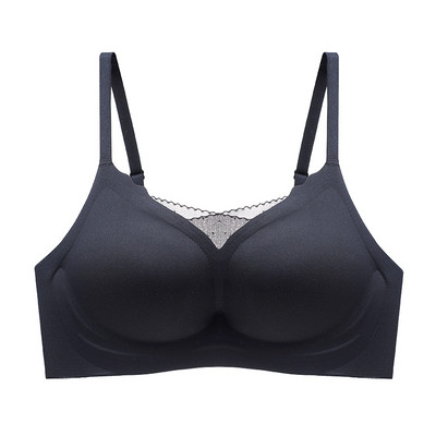 Μαλακό στήριγμα γαλλικού στυλ Χωρίς ίχνος Χωρίς ατσάλινο δαχτυλίδι Κόκκοι μασάζ Γυναικεία εσώρουχα Push-up Ρυθμιζόμενο σταθερό σουτιέν με μαξιλαράκια