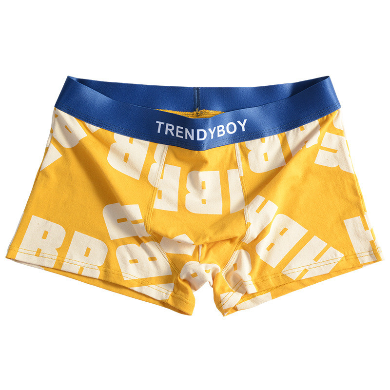 [Bloom the love] Scrisoare Lenjerie de corp Bărbați Boxer Bumbac Boxeri pentru bărbați Chiloți Bărbați Ropa Interior Hombre Cuecas Masculina Calzoncillos