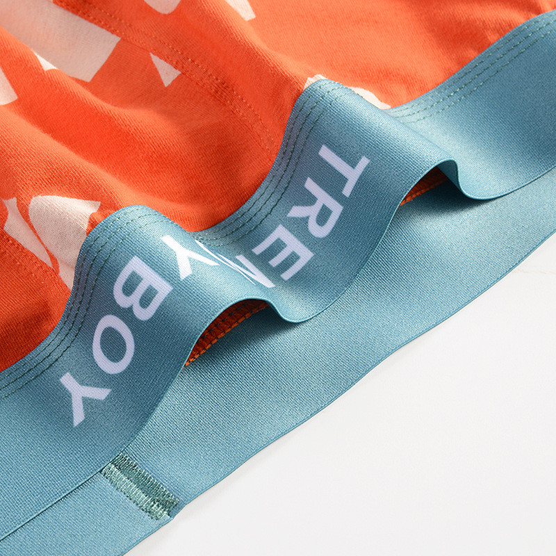 [Bloom the love] Scrisoare Lenjerie de corp Bărbați Boxer Bumbac Boxeri pentru bărbați Chiloți Bărbați Ropa Interior Hombre Cuecas Masculina Calzoncillos