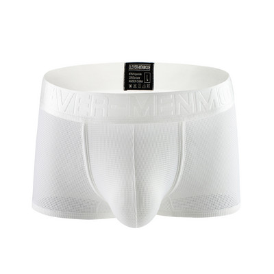 CLEVER-MENMODE Sexy Mesh Ανδρικά Μπόξερ Εσώρουχα Κοίλο δίχτυ Σώβρακο Ανδρικό μπαούλο Παντελόνι Cueca hombre Boxershort See Through