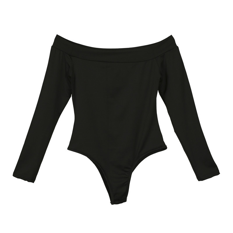 Tricou cu mânecă lungă, cu umăr dezactivat, pentru femei, cu mâneci lungi