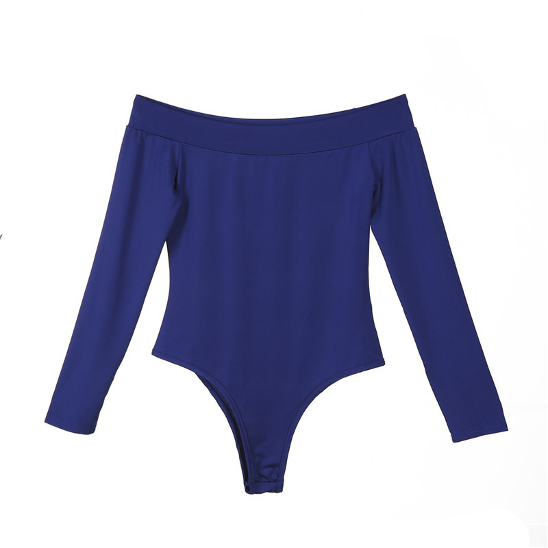 Tricou cu mânecă lungă, cu umăr dezactivat, pentru femei, cu mâneci lungi