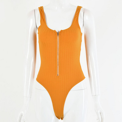 Body skinny Slergiri, cu decolteu în V adânc, cu fermoar, pentru femei, vară, fără spate, sexy, fără mâneci, haine de club pentru femei, haine solide