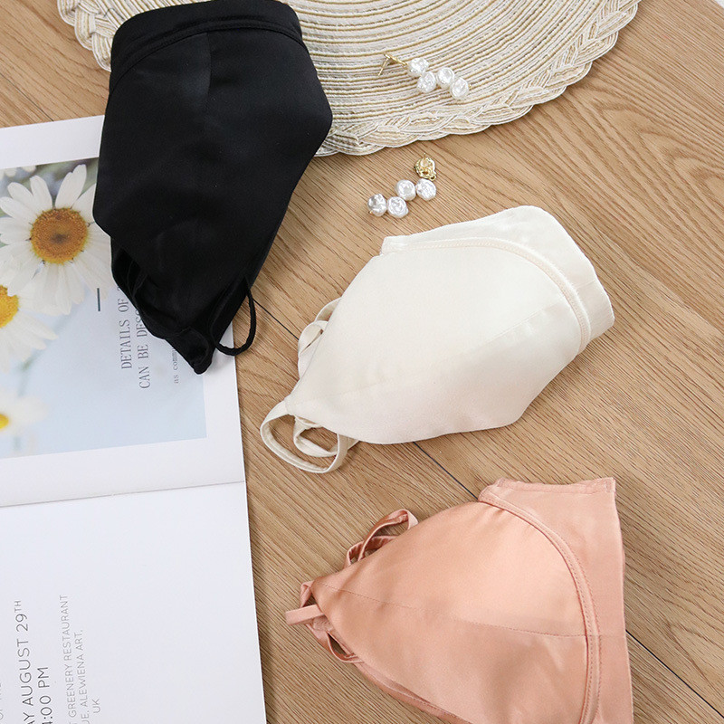 Naiste siidist rinnahoidja 92% siidist 8% spandeksist 19 ema, satiinsiid, õhuke tüüp, juhtmevaba, juhtmevaba igapäevaseks kandmiseks kasutatavad rinnahoidjad Bralette SML XL TA020