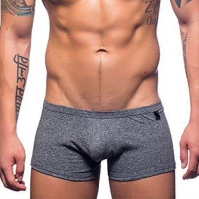 2018 Uus puuvillane seksikas meeste aluspesu bokserid mood lühikesed püksid kott Pehmed aluspüksid mugavad meeste bokserid kõrge elastsusega vabaaja