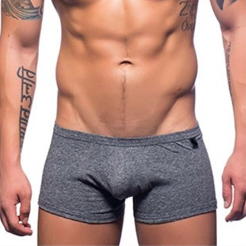 2018 Uus puuvillane seksikas meeste aluspesu bokserid mood lühikesed püksid kott Pehmed aluspüksid mugavad meeste bokserid kõrge elastsusega vabaaja
