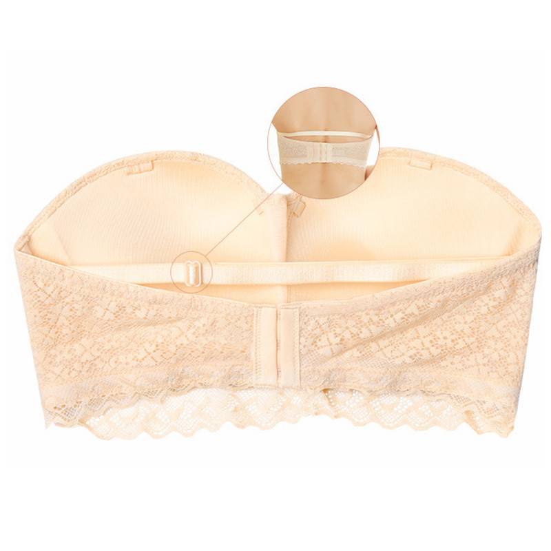 Στράπλες Σουτιέν Σουτιέν χωρίς ραφές Push Up Σουτιέν Ασύρματο μπλουζάκι με σωλήνα Bralette Σέξι γυναίκες Γάμος χωρίς κόκαλα αόρατο μπαντό