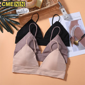 CMENIN Sleep Nylon Lenjerie de corp pentru femei Lenjerie Sutien solid, fără sudură, cu cataramă, top cu tub, bustieră, crop top cu cupe 2020 B0047