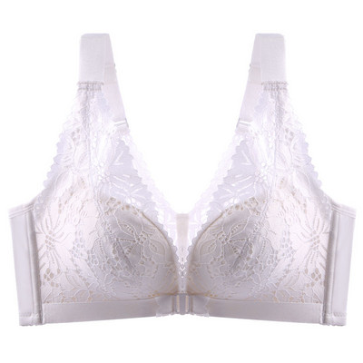 Sutien cu închidere în față Sutiene din dantelă pentru lenjerie de corp pentru femei Sutiene fără fir în V din spate Lenjerie feminină cu împingere în sus Sutien crop sexy fără cusături