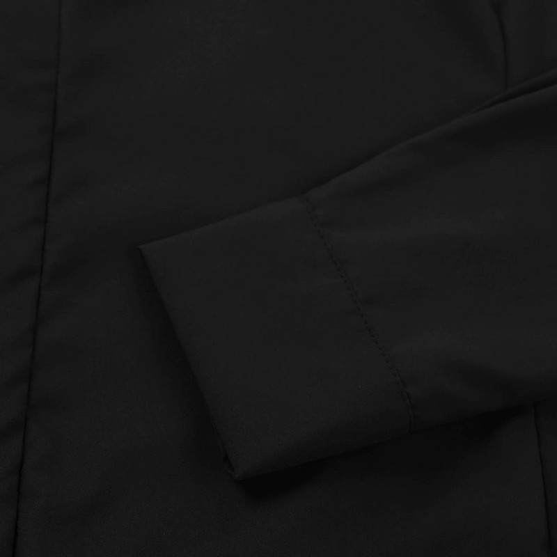 Sieviešu sieviešu meiteņu apkakle V kakla viengabala nolaižama apkakle ar garām piedurknēm, poga uz leju Viegli kopjams darba bodijs krekls kombinezons