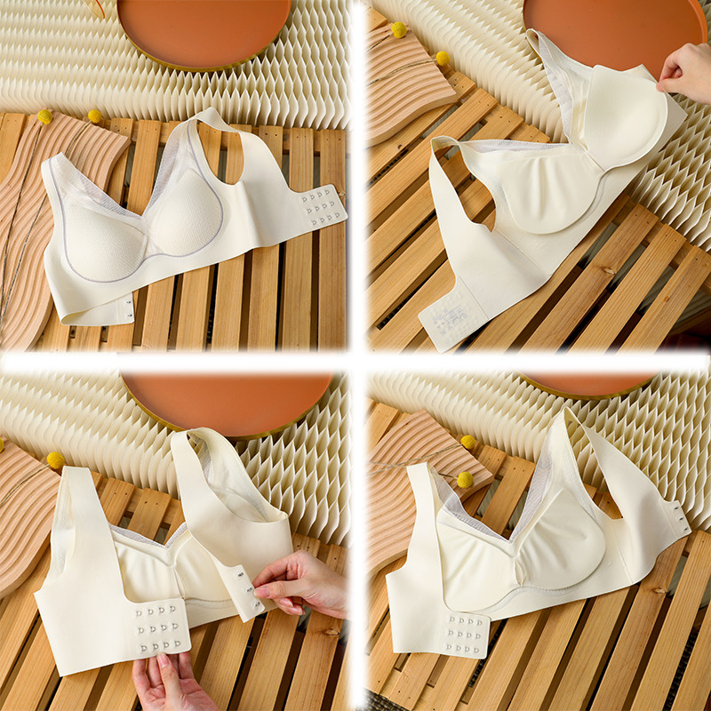 2022 Νέα γυναικεία σέξι εσώρουχα δαντέλα χωρίς ραφές που συγκεντρώνονται με υποστήριξη μικροσχηματισμού σταθερό και αντιολισθητικό γυναικείο σουτιέν από λάτεξ που αναπνέει
