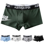Lenjerie de corp pentru bărbați Cuasal Boxer pantaloni scurți pentru bărbați, respirabil, din bumbac, cu talie elastică, chiloți sport pentru băieți, lenjerie pentru adolescenți A50