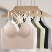 Sutien de sus pentru femei Bralette fără fir Topuri cu tuburi Camolă fără sudură Moda Lenjerie de corp dintr-o singură bucată Sutien sexy pentru femei