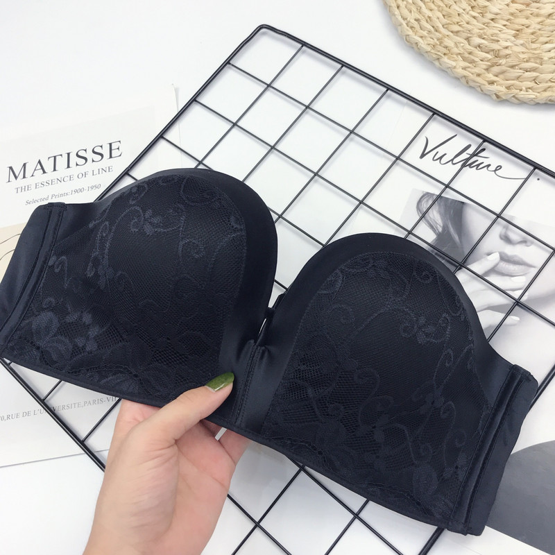 2022. Sanderala Seksi žensko donje rublje bez šavova Donje rublje Grudnjak bez naramenica Vjenčanica Push Up Čipka Nevidljivo donje rublje bez leđa