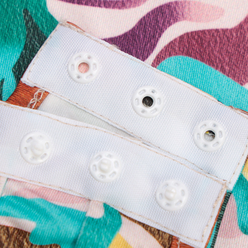 2020. Bodi s printom dugih rukava sa samostojećim ovratnikom, žensko proljeće ljeto, seksi uski bodi bez leđa, ženska ulična klupska odjeća