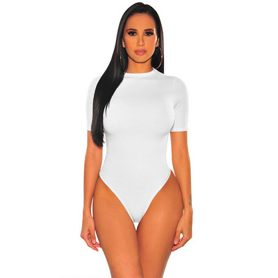 2020 Jesen Zimska odjeća Loungewear Ženski bodi Seksi O izrez kratkih rukava Jednodijelne kratke hlače Noćni klub Party Vintage kombinezoni