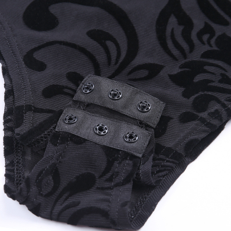 Naiste seksikas pitsist bodycon body, gooti tänavariided