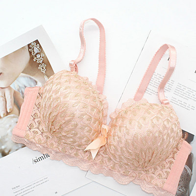 Σέξι εσώρουχα Γυναικεία Wireless Gathered Comfort V Lace Brassiere Push Up Εσώρουχα Bralette για Γυναικεία Σουτιέν Seamleass AB Cup σουτιέν