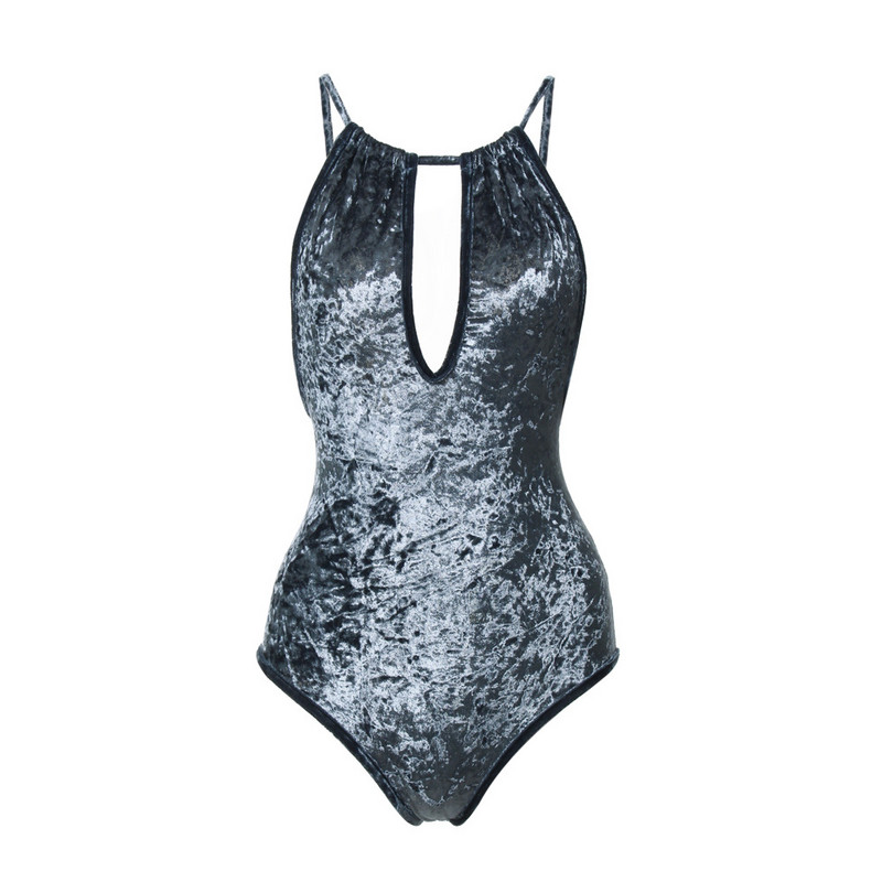 Salopetă cu bretele din catifea salopetă femeie Body subțire, elegant, fără spate, ocazional, salopetă sexy cu decolteu în V